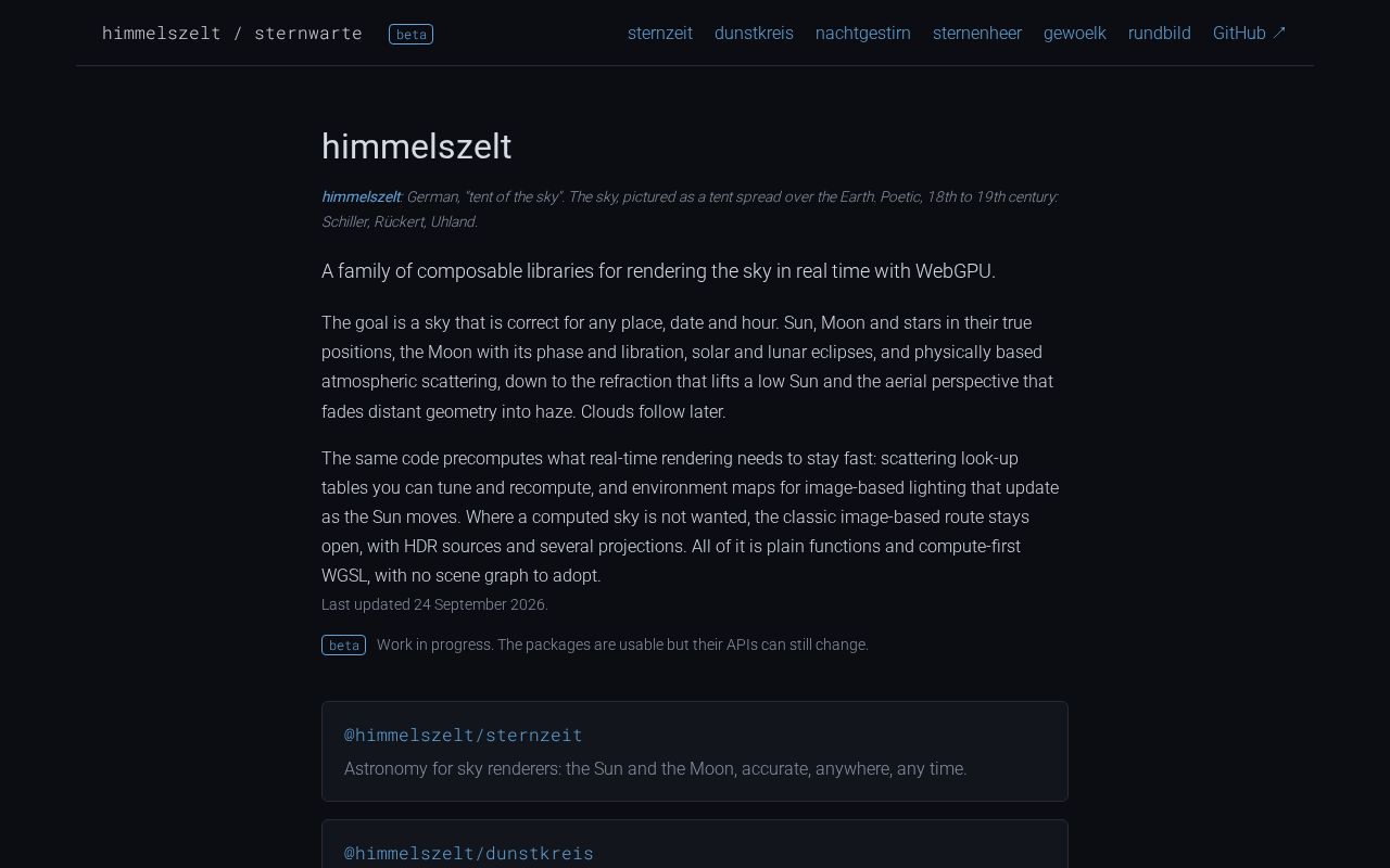 Preview of Himmelszelt