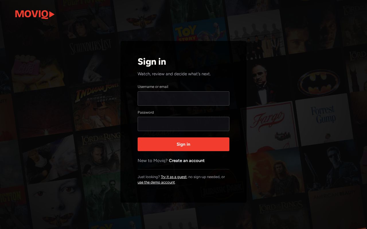 Preview of Moviq