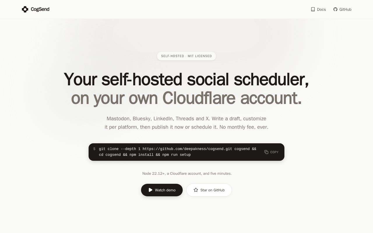 Preview of Cogsend