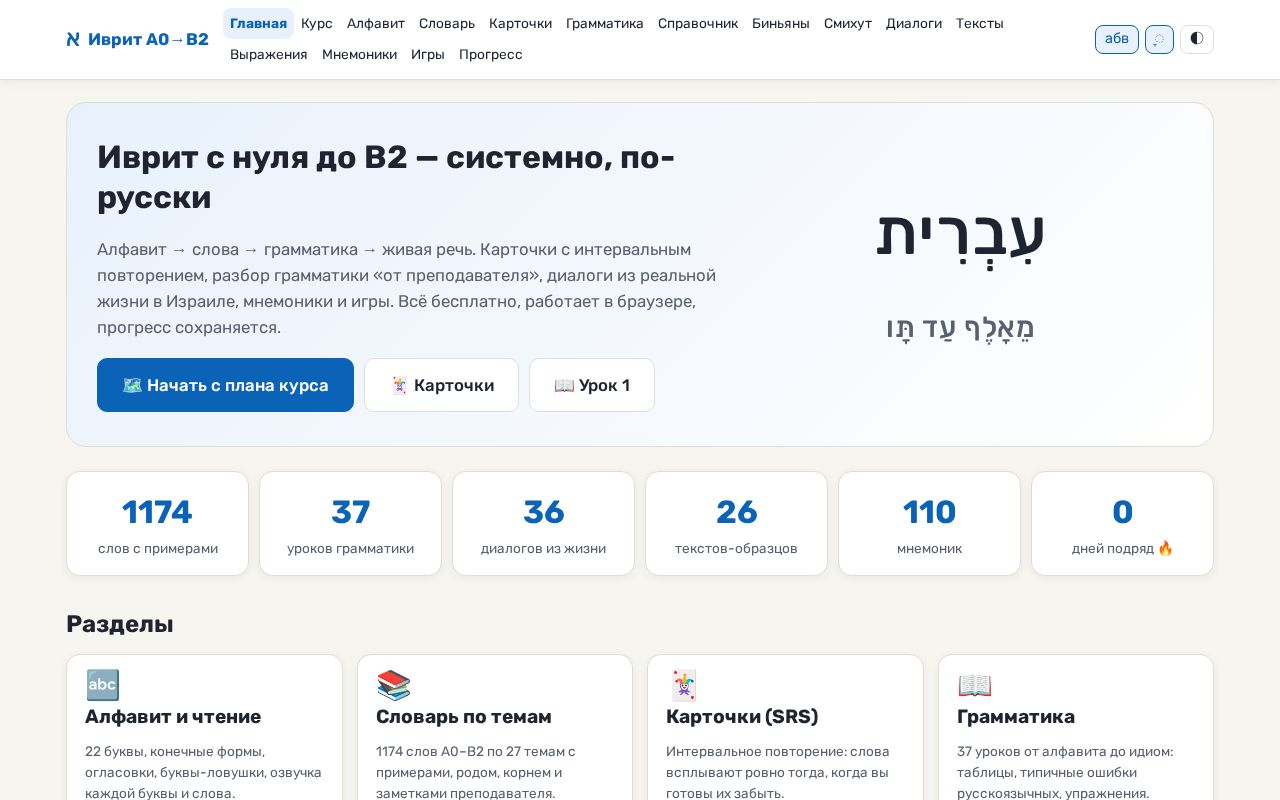 Preview of Hebrew