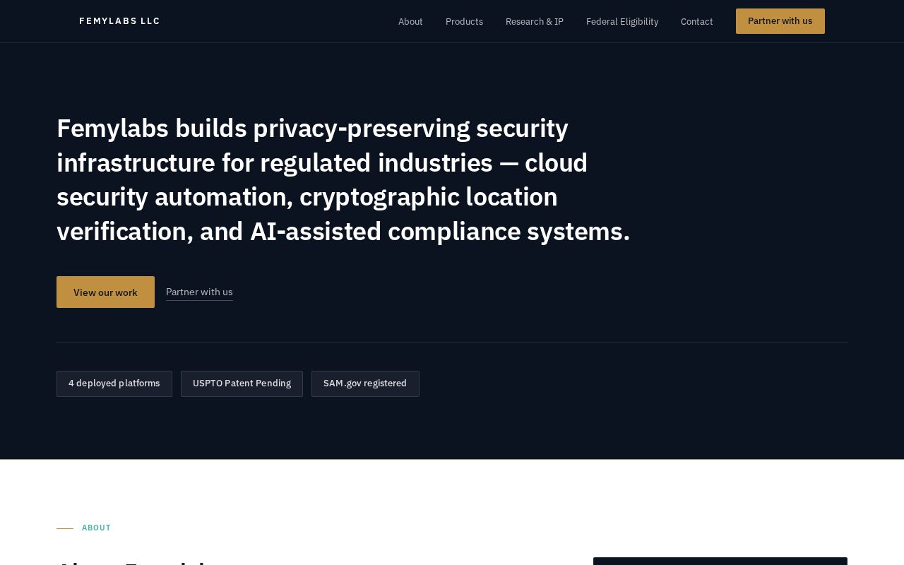 Preview of Femylabs Website