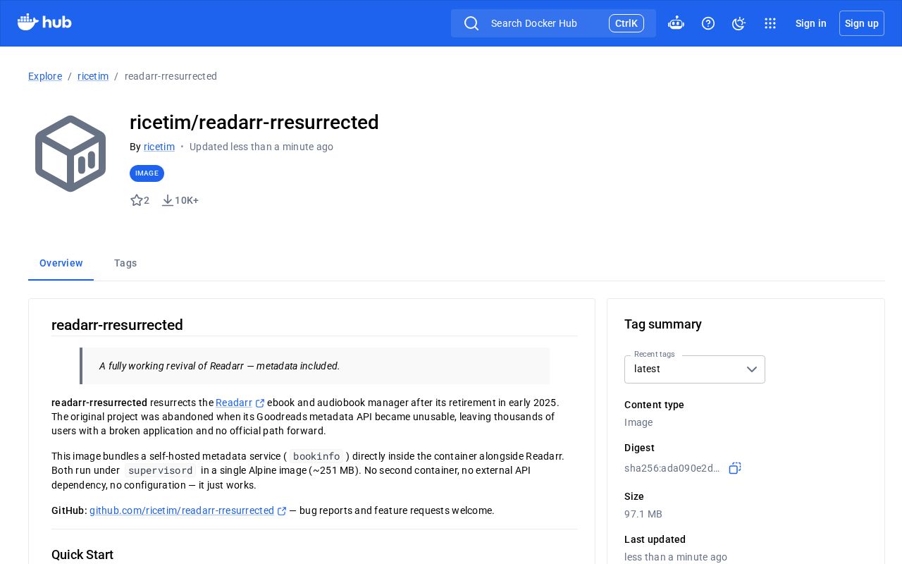 Preview of Readarr Rresurrected