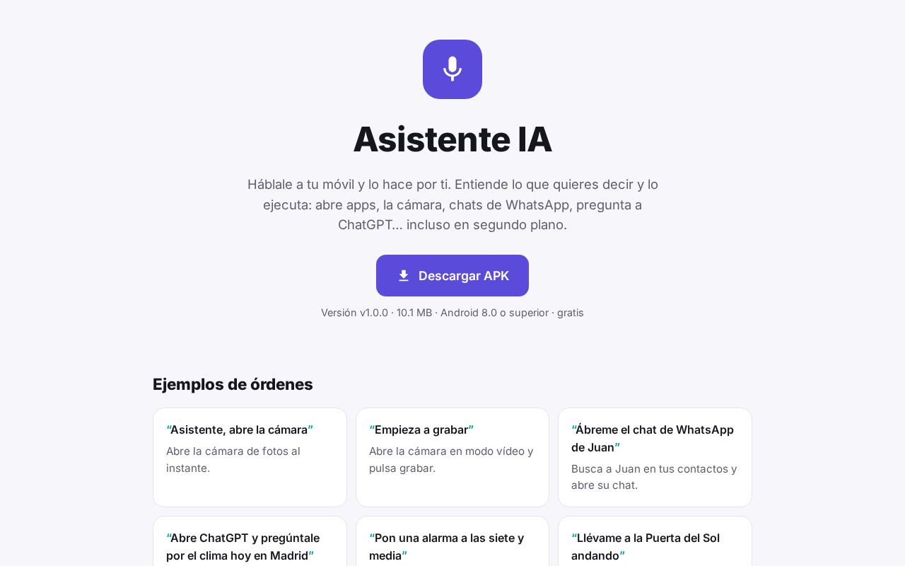 Preview of Asistente IA para Android