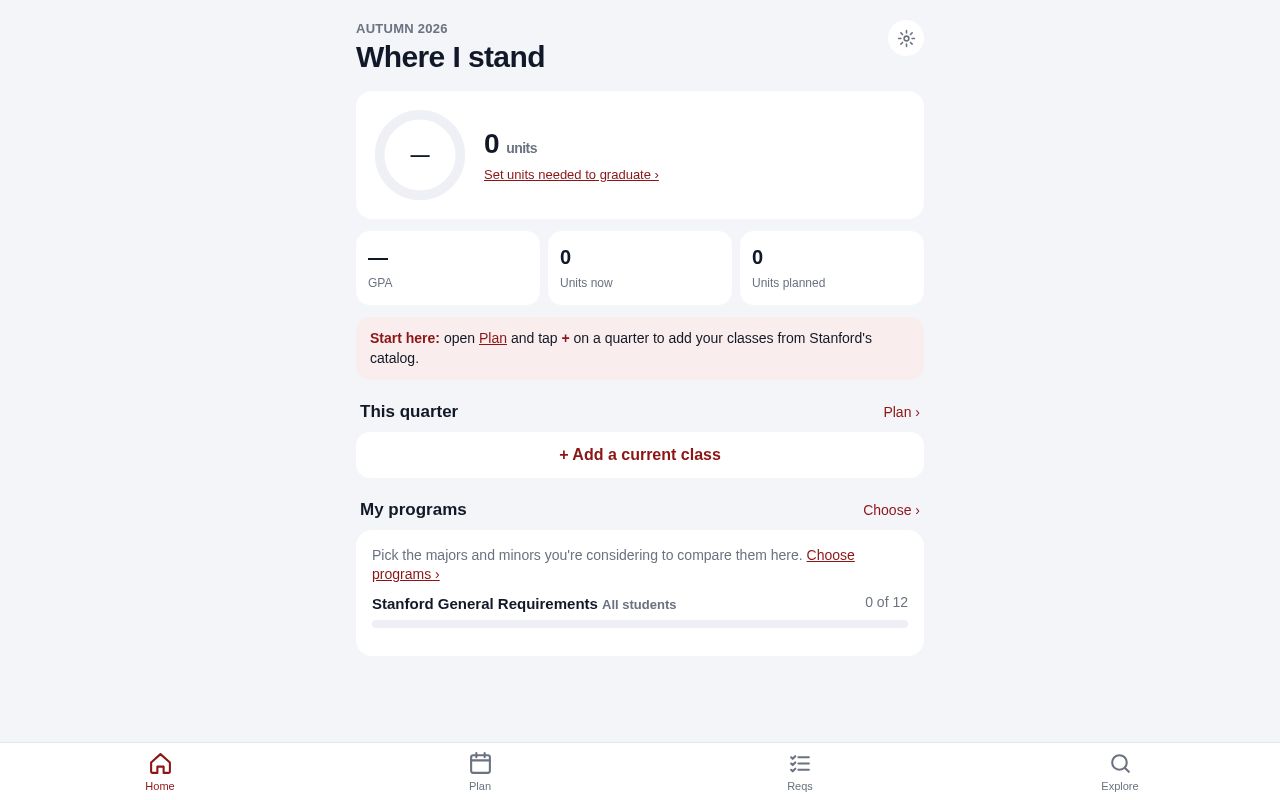 Preview of Degree Tracker