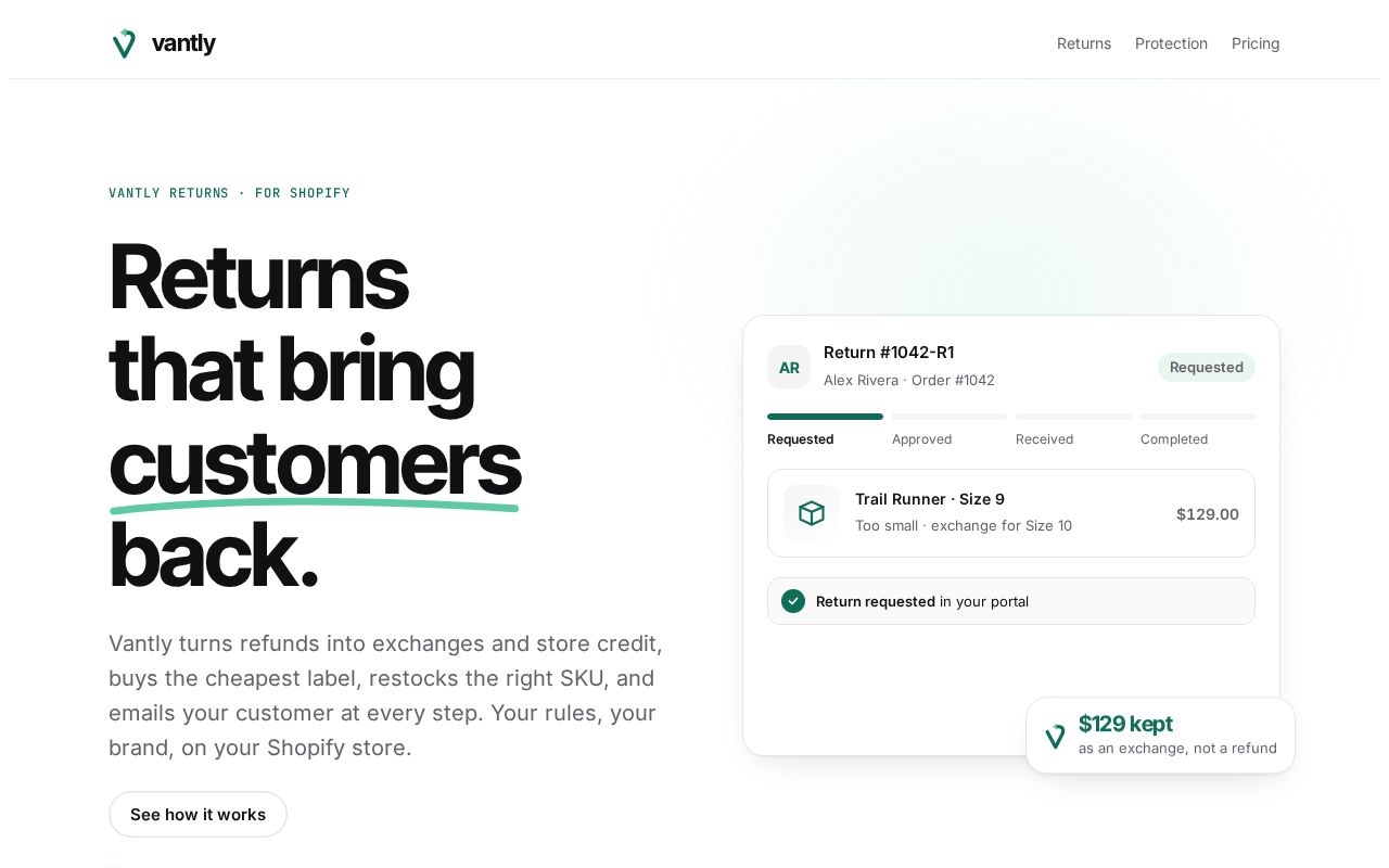 Preview of Vantly Site