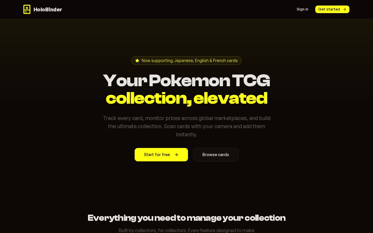 Preview of Holobinder Card Scanner