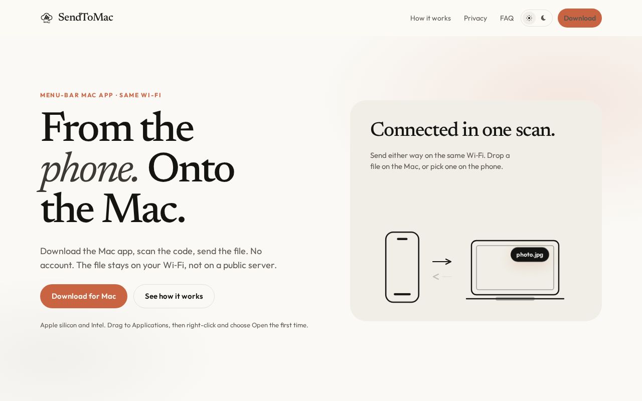 Preview of Sendtomac