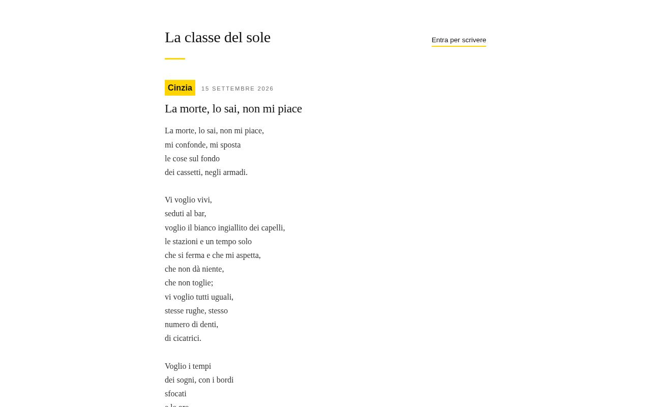 Preview of La classe del sole, diario condiviso