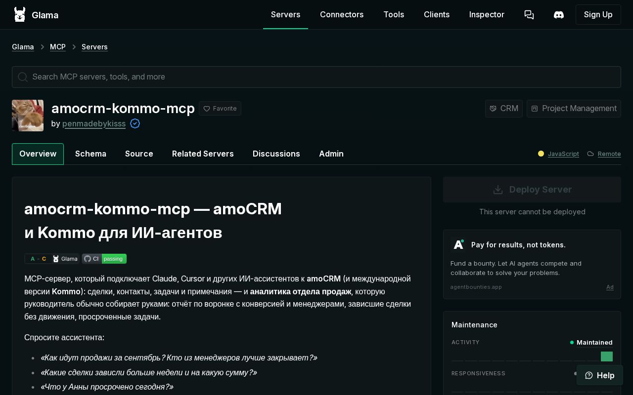 Preview of Amocrm Kommo Mcp