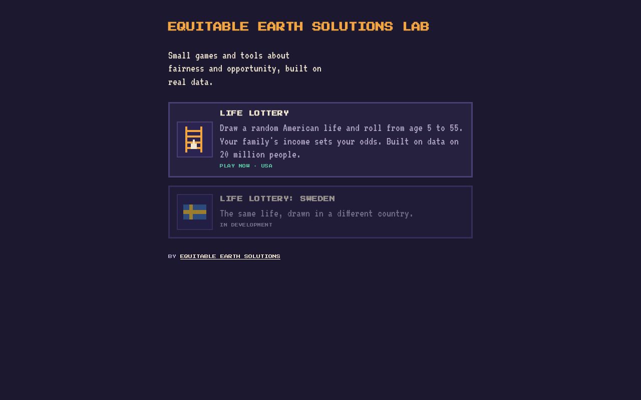 Preview of Equitable Earth Lab