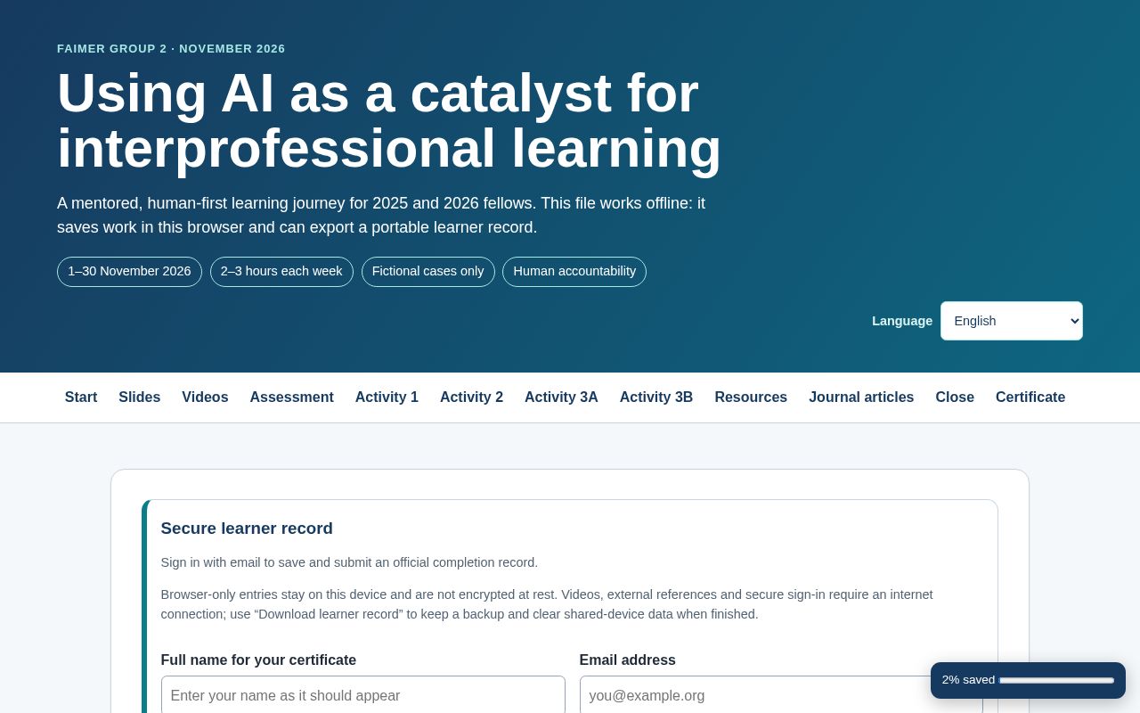 Preview of Ai Ipe Interactive Module