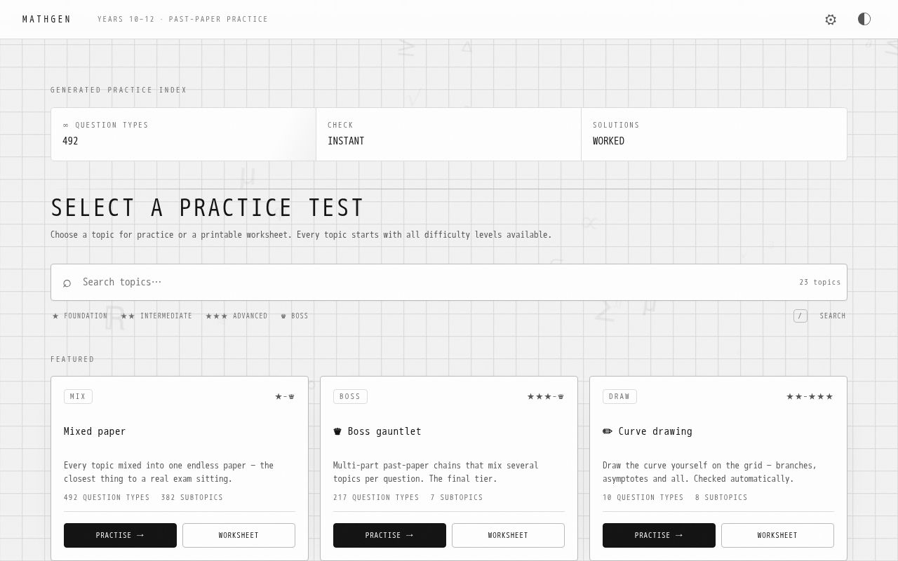 Preview of Mathgen