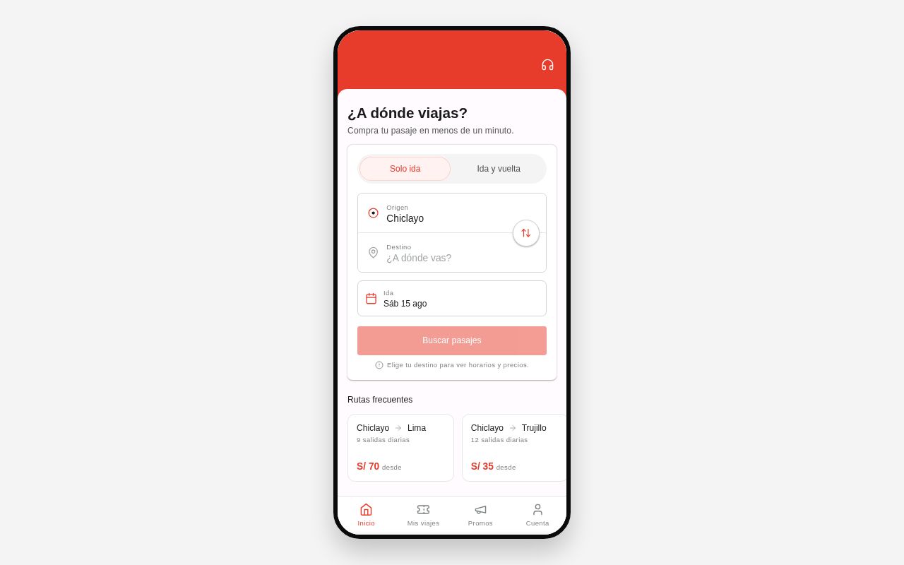 Preview of App Transportes Chiclayo