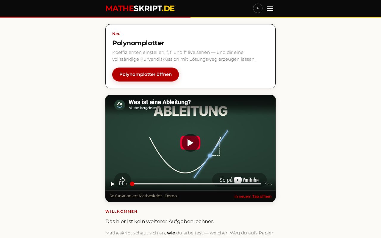 Preview of Matheplus
