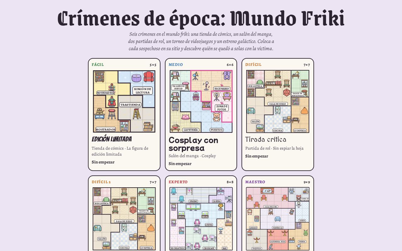 Preview of Crimenes De Epoca Mundo Friki