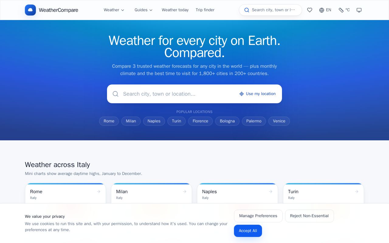 Preview of Weathercompare