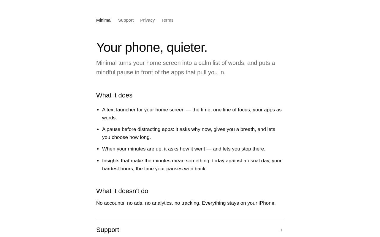Preview of Minimal