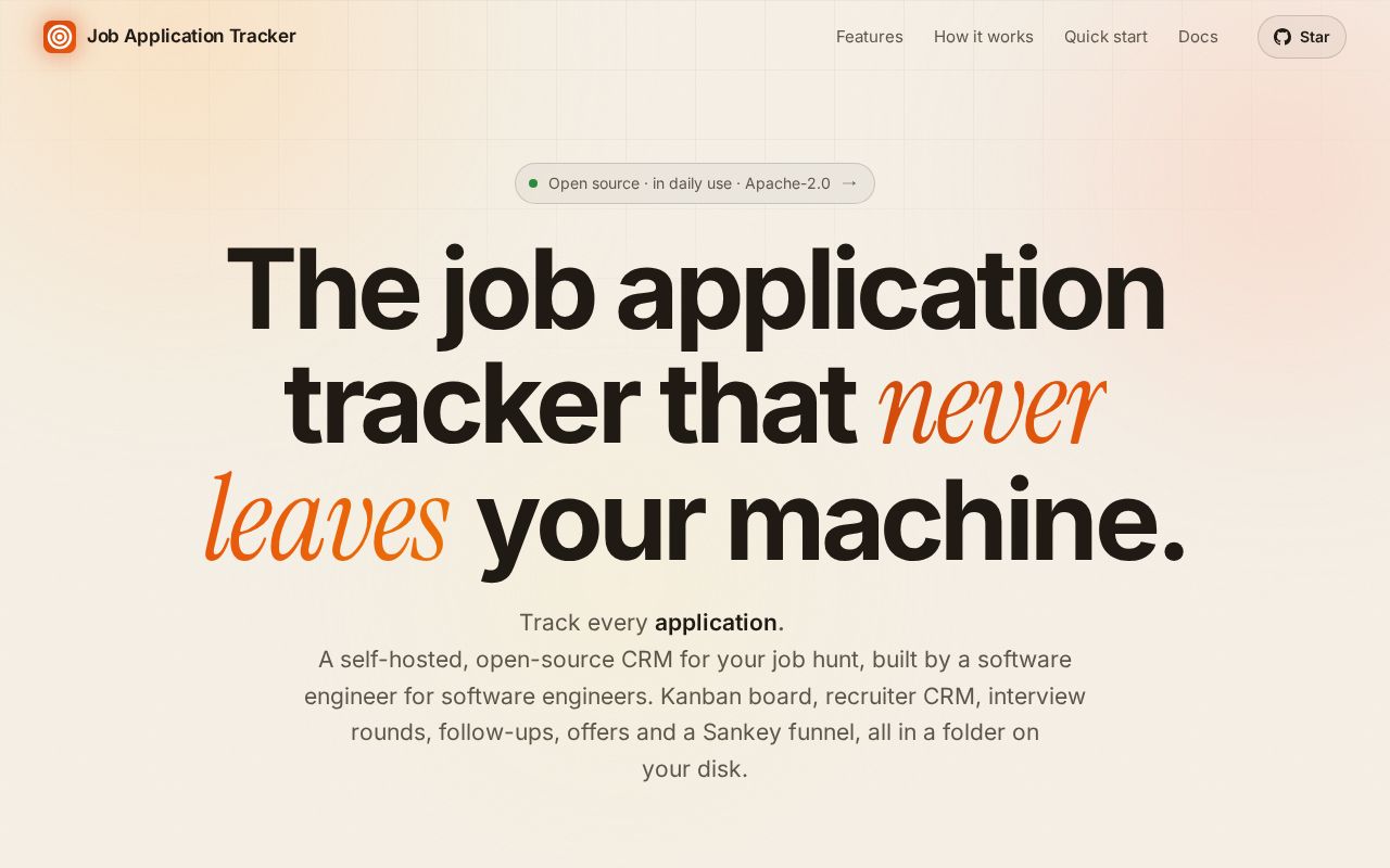 Preview of Job Application Tracker