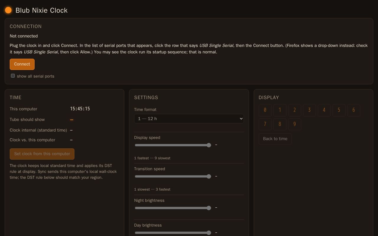 Preview of BlubNixieClock