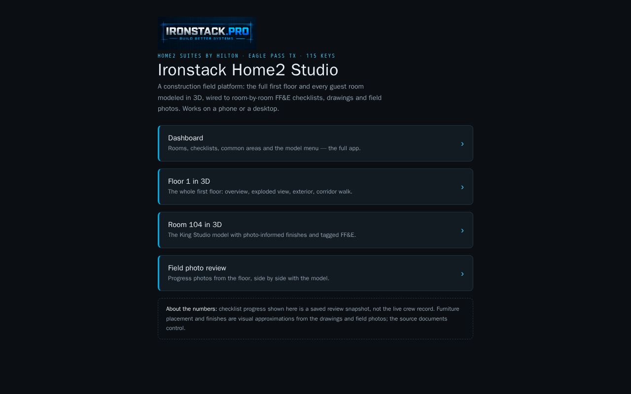 Preview of Ironstack Home2 Studio Live