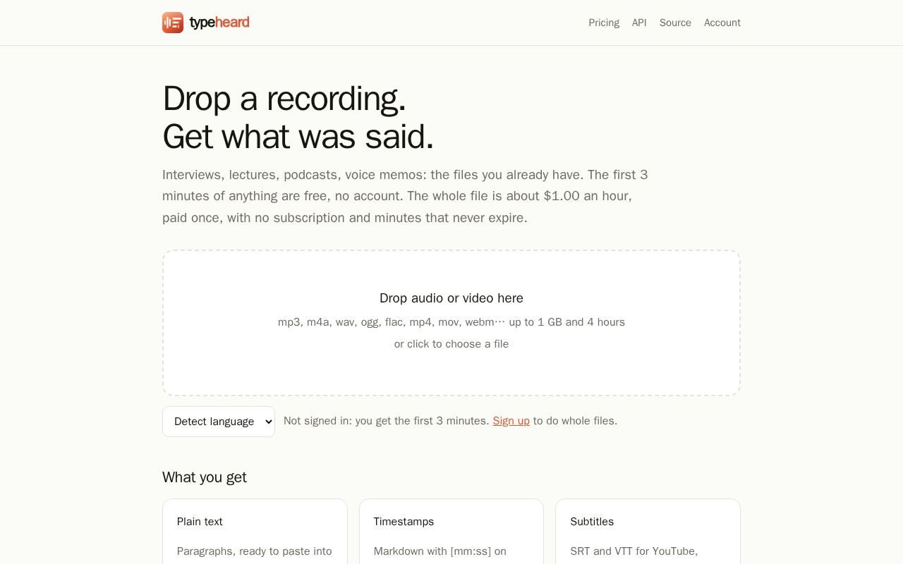 Preview of Typeheard Com