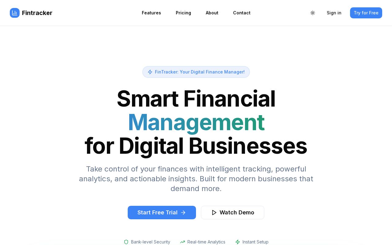 Preview of Fintracker