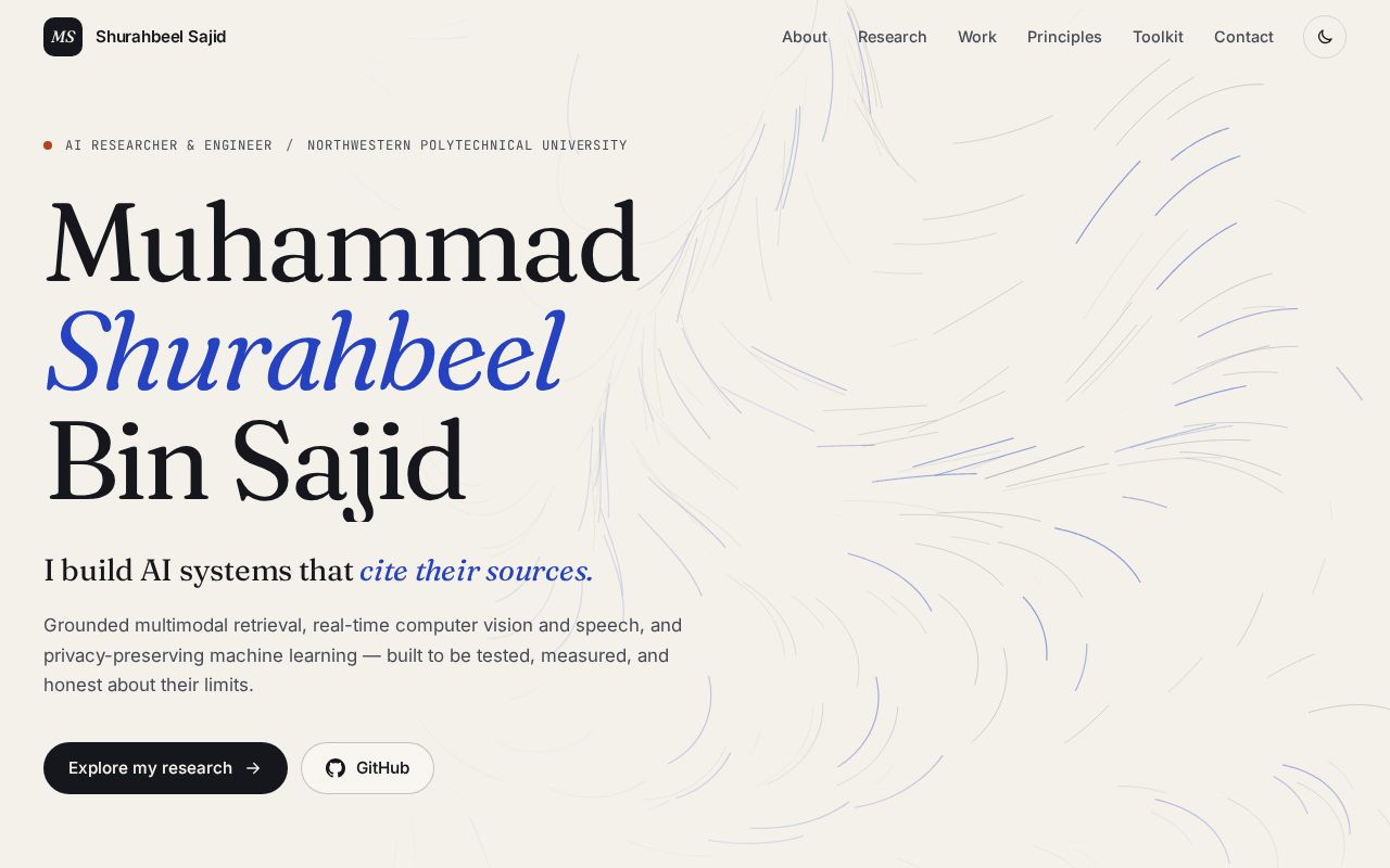 Preview of ShurahbeelSajid Github Io