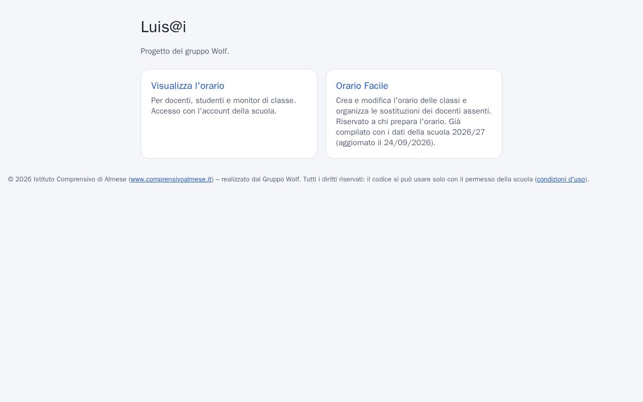 Preview of Orario