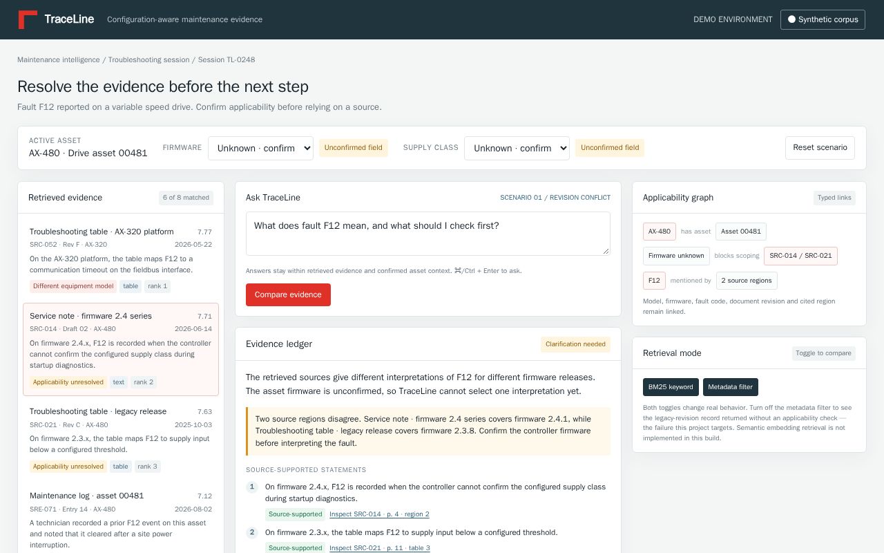 Preview of Traceline Prototype