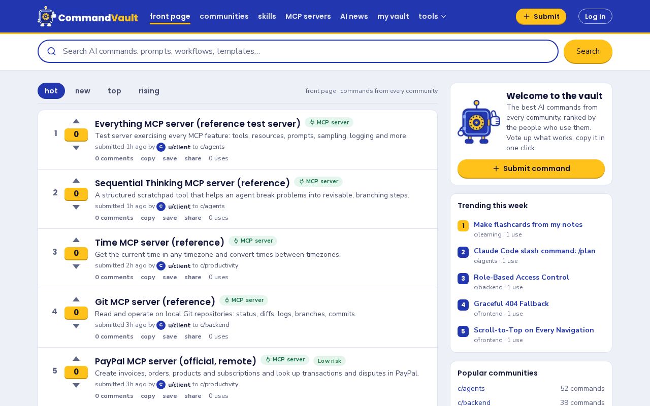 Preview of Commandvault Library