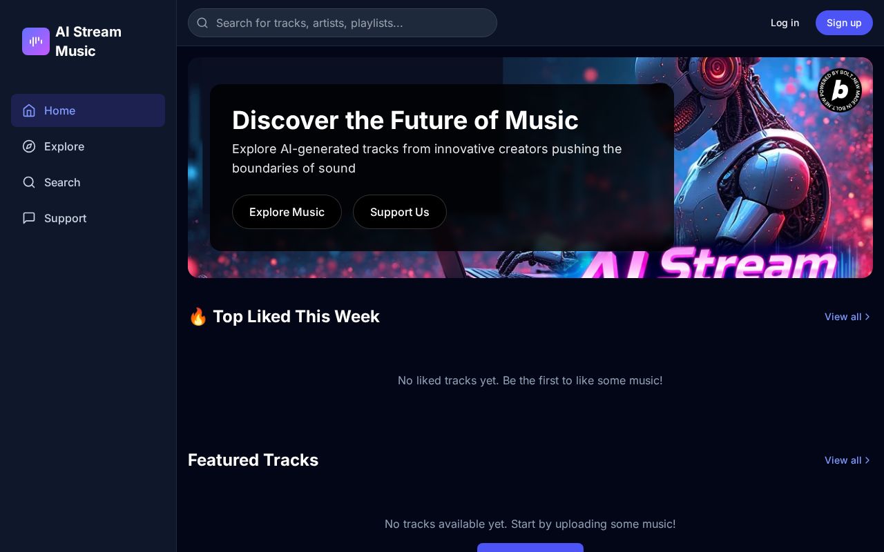 Preview of AI Stream Music