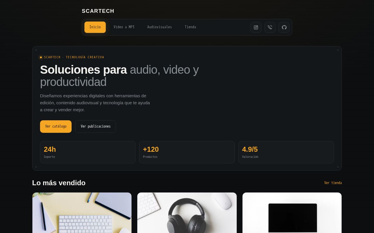 Preview of sitio web para gestion de archivos, administracion de stock