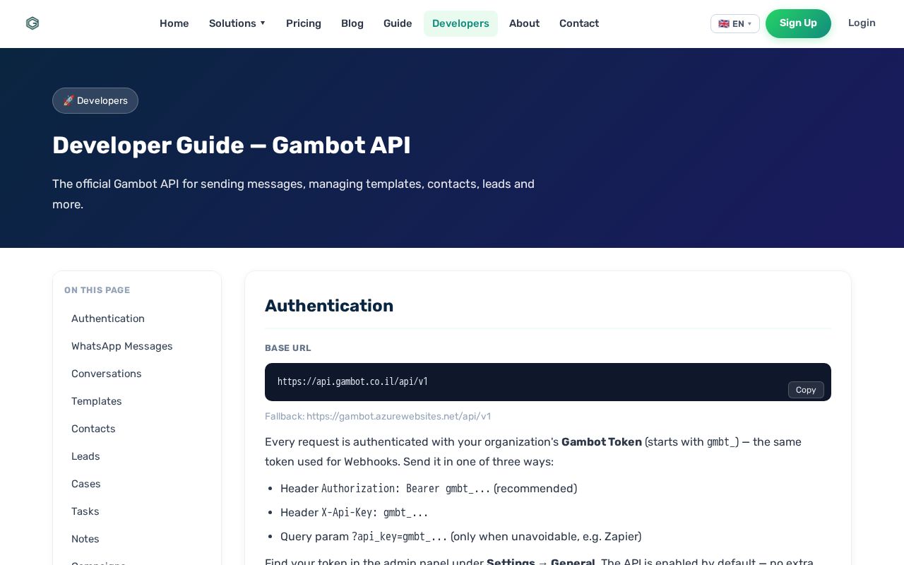 Preview of Gambot Mcp