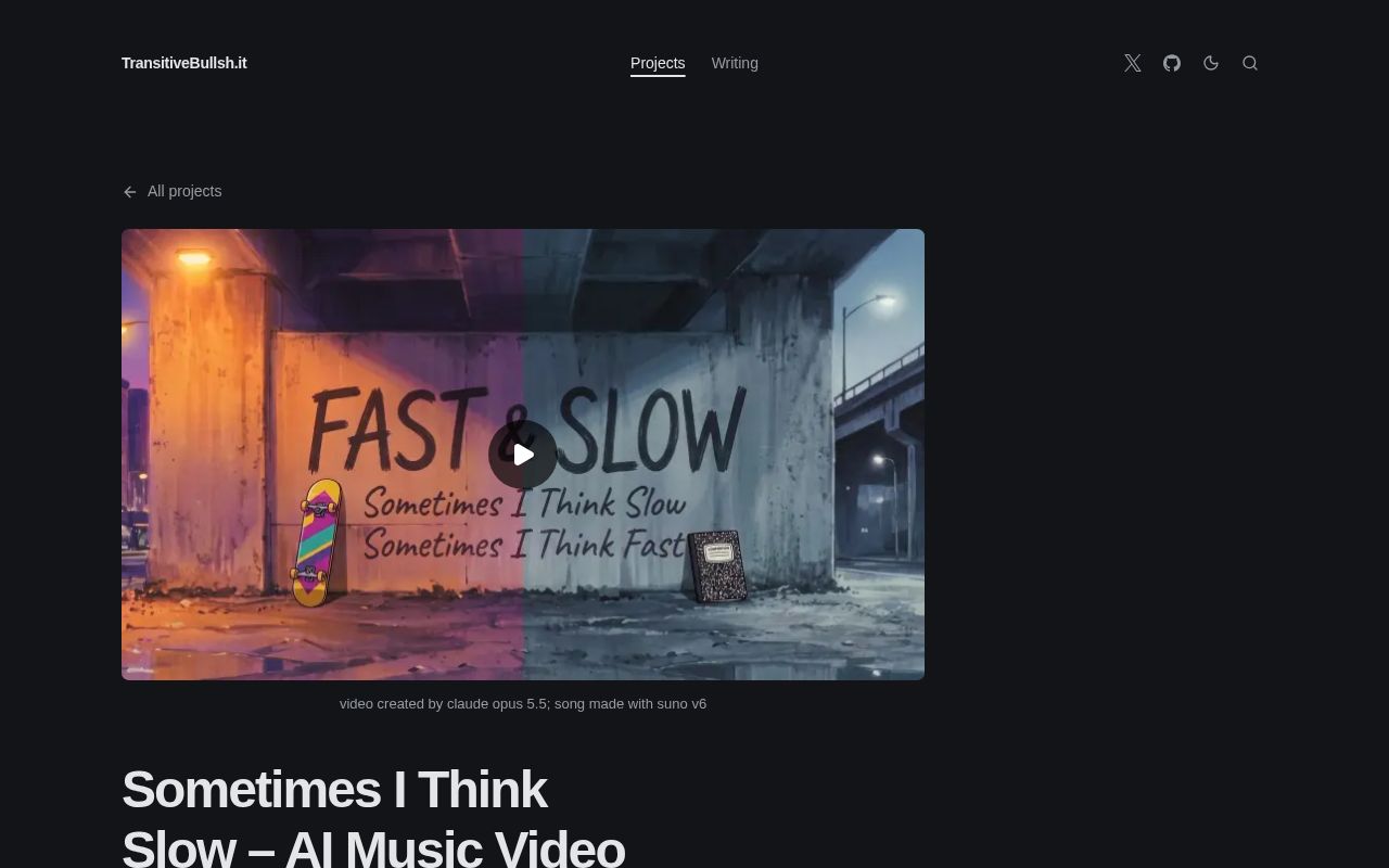 Preview of Sometimes I Think Slow
