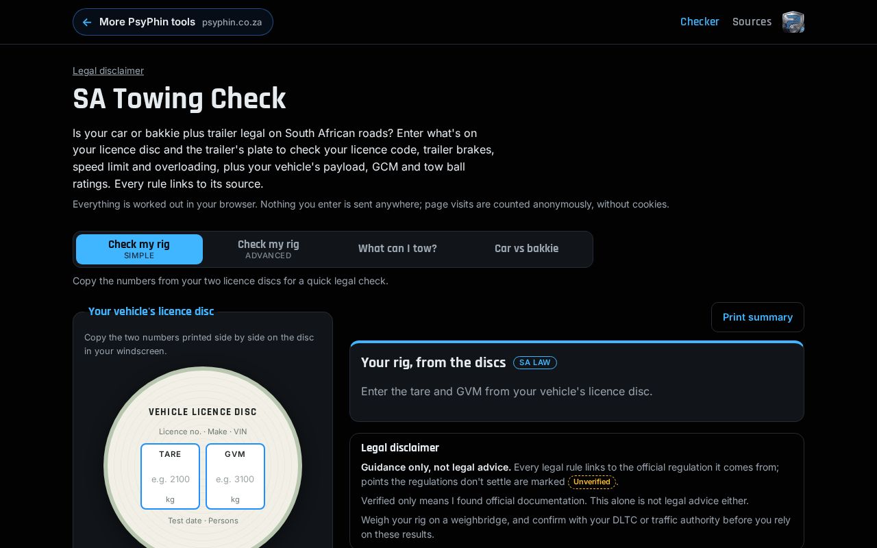 Preview of Sa Towing Check