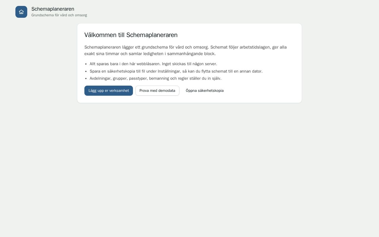 Preview of Schemaplaneraren