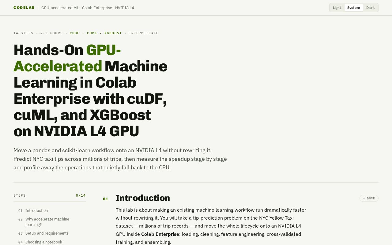 Preview of Gpu Accelerated Ml Colab Enterprise