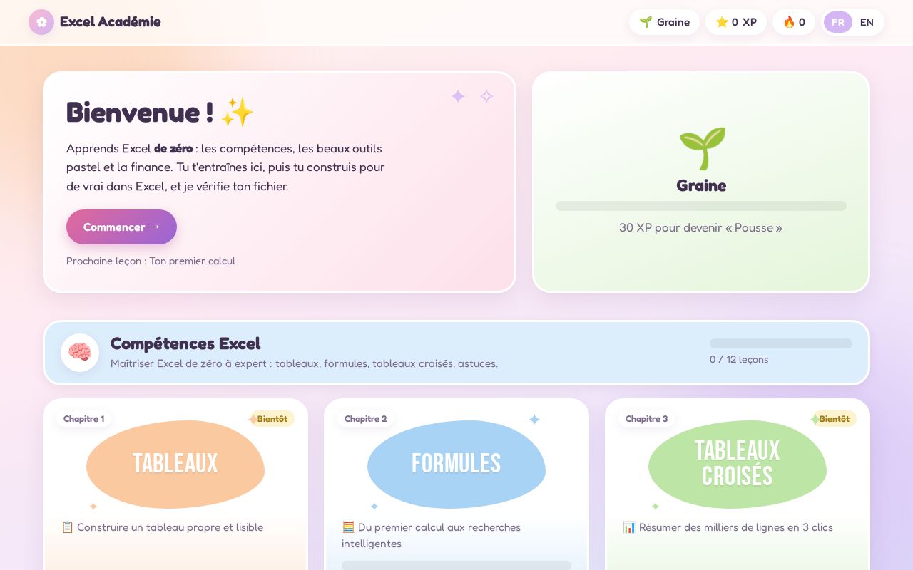 Preview of Excel Académie