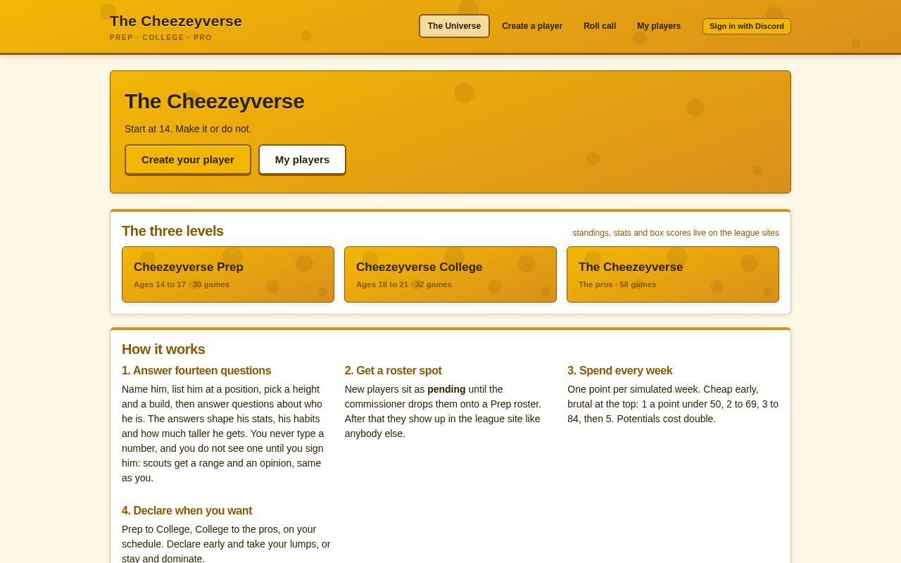 Preview of Cheezeyverse