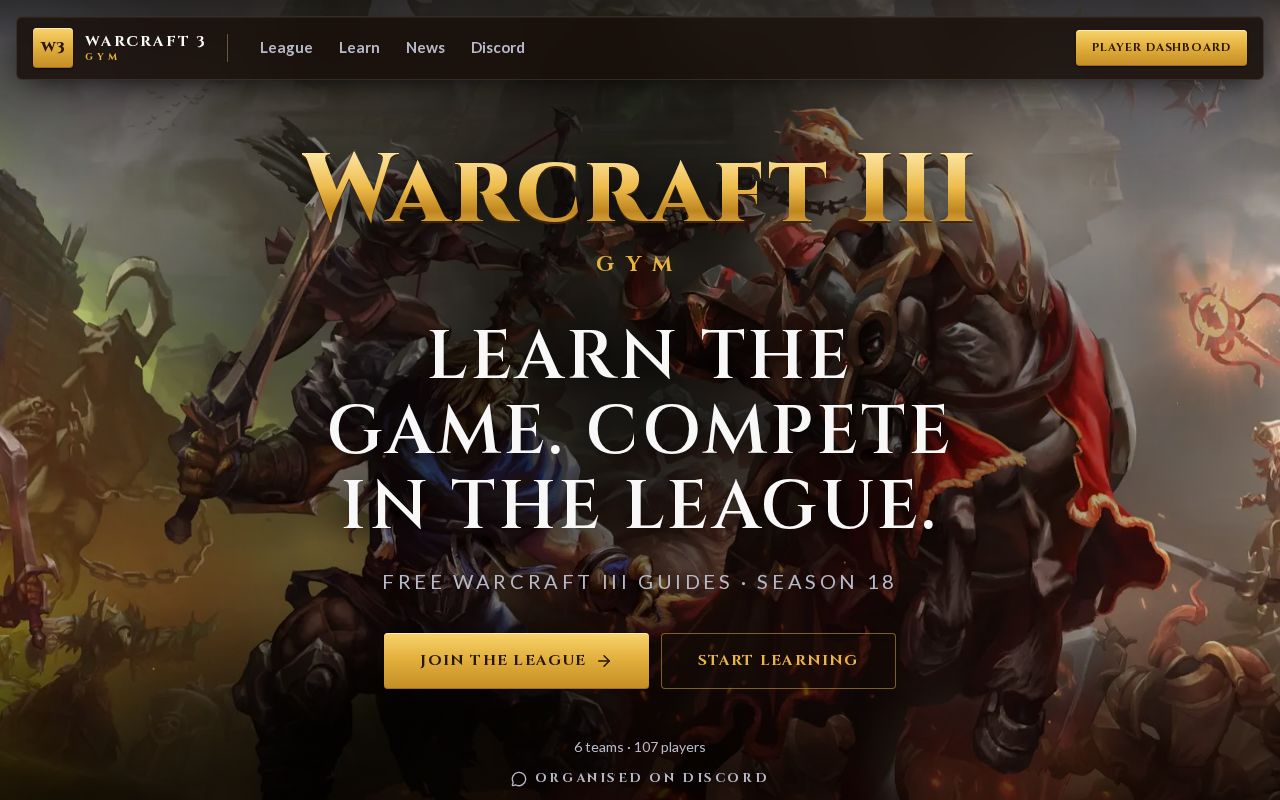 Preview of Wc3 Gnl Website