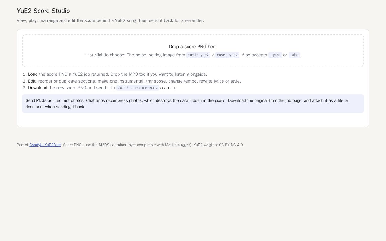 Preview of ComfyUI YuE2Fast