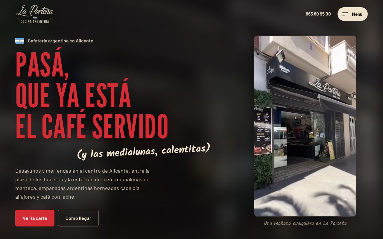 Preview of Cafetería argentina en Alicante