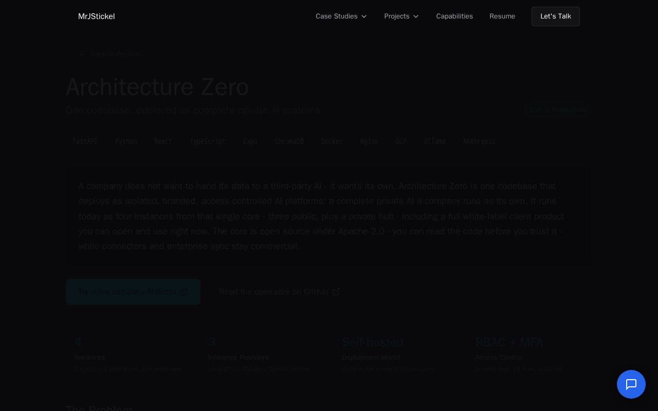 Preview of Architecture Zero
