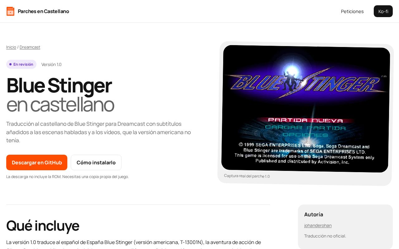 Preview of Blue Stinger en castellano para Dreamcast