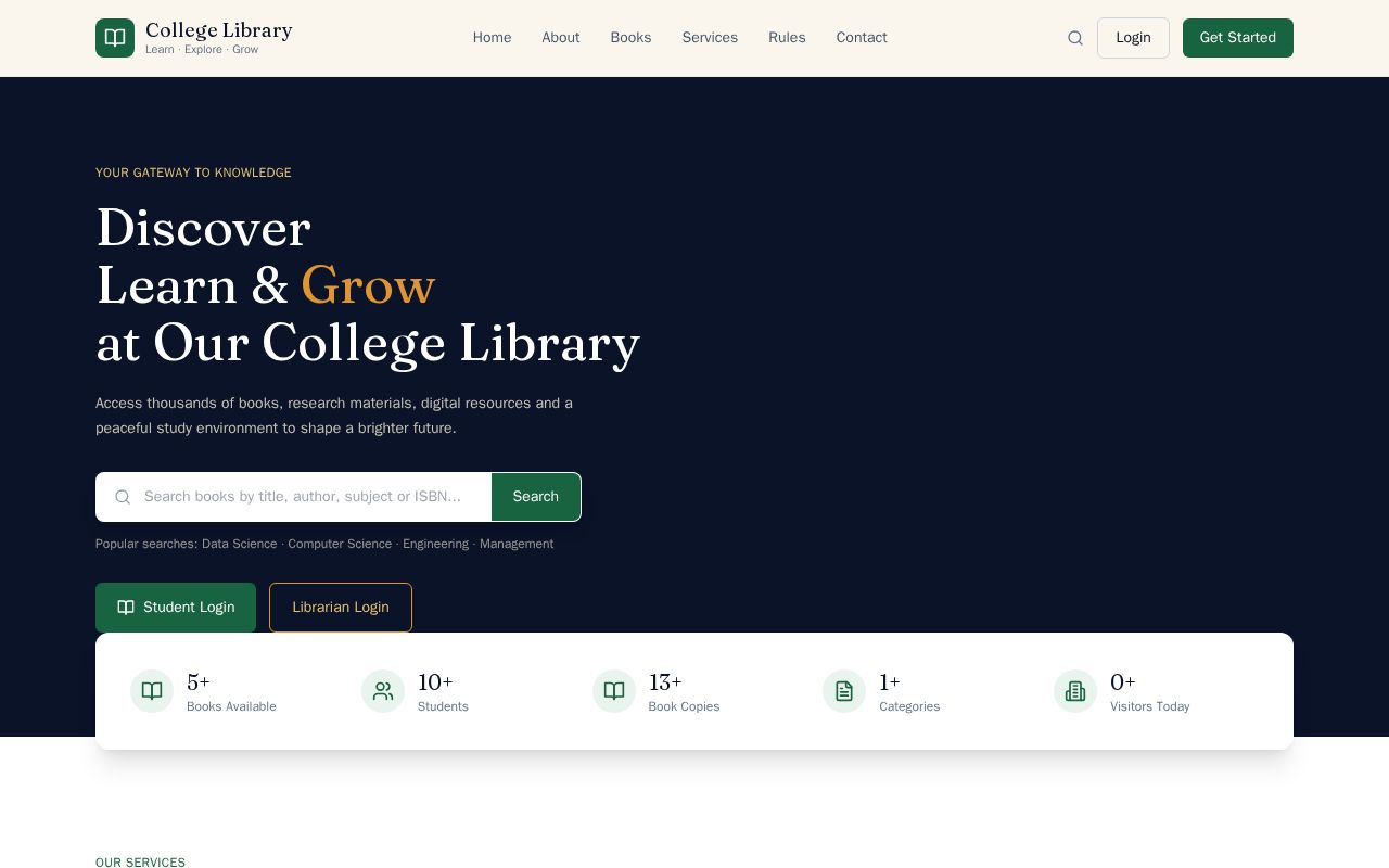Preview of Library Management System
