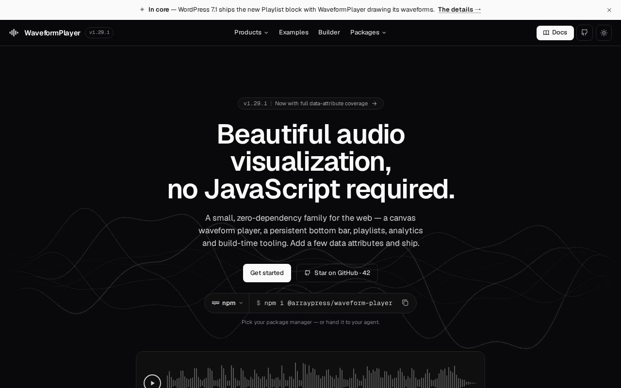 Preview of Waveform Sounds