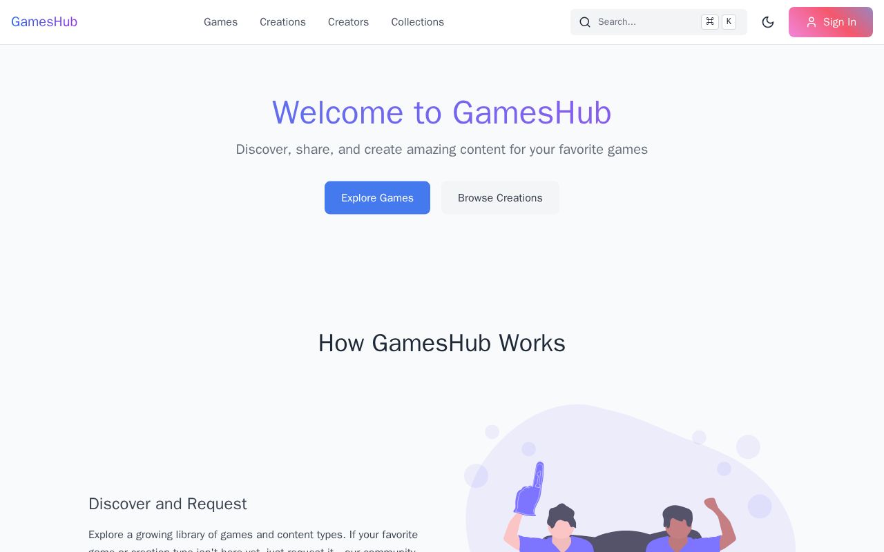 Preview of GamesHub