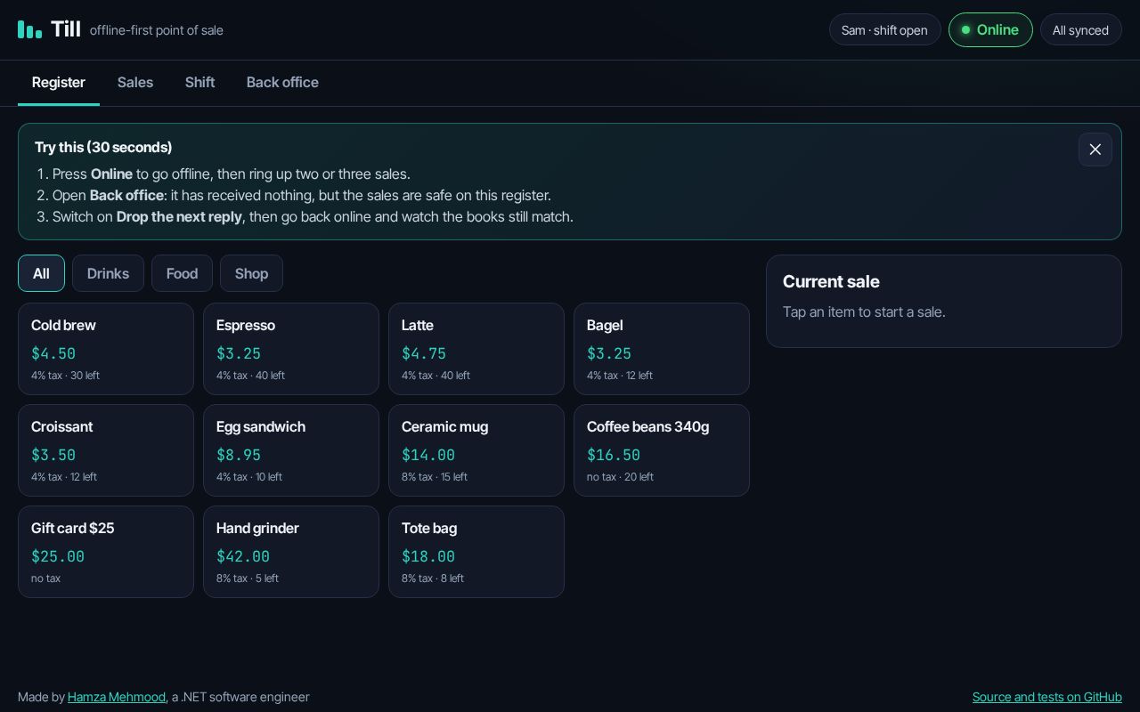 Preview of Point Of Sale Dotnet