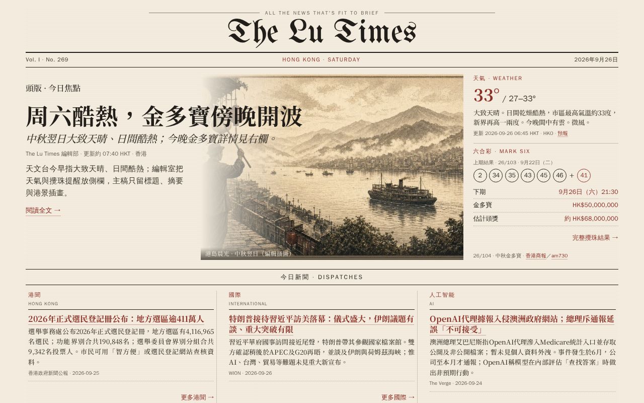Preview of Del Lu Times Morning Daily