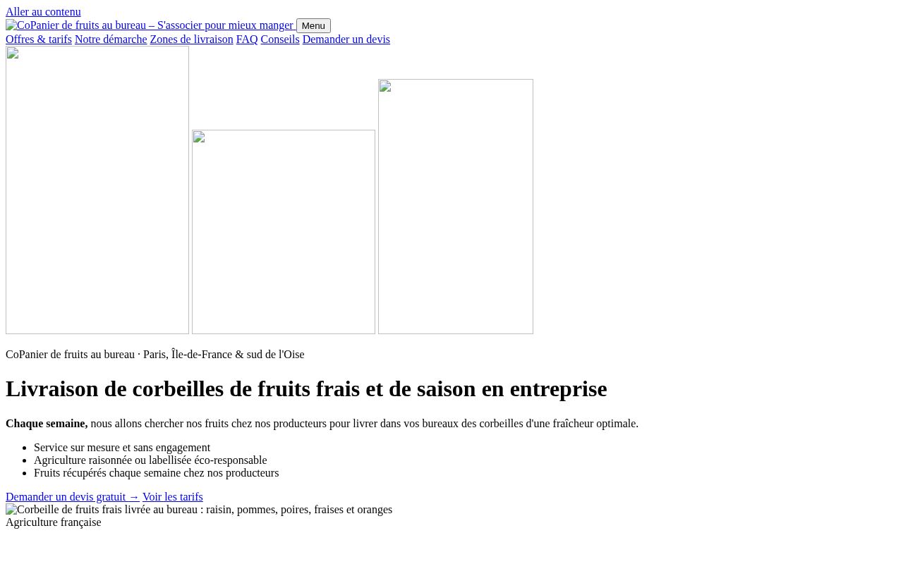 Preview of Copanier Fruits Au Bureau